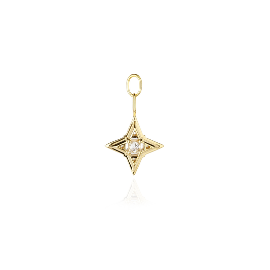 Pendant ANNA Signature Star in Yellow Gold with white Diamond