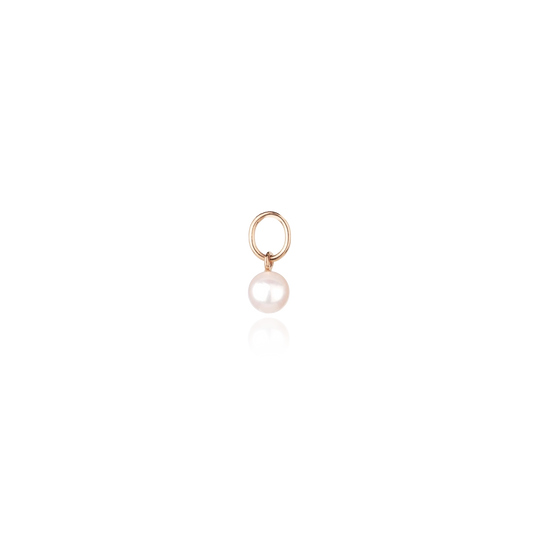 Pendant Sea Mini in rose gold with white small pearl front view