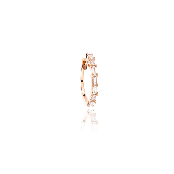  front view of Earring Jolie in size 15mm in rose gold