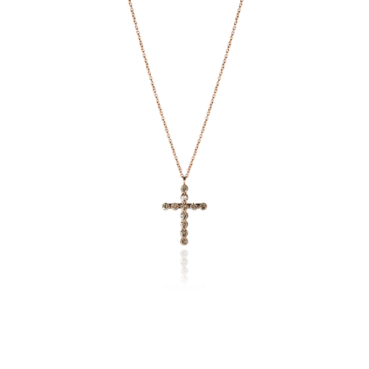Necklace LUCA Small brown diamonds