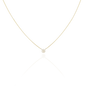 ANNA Necklace Isabelle in 18 kt yellow gold with white diamonds front view