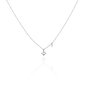 ANNA Necklace Leona Petite in 18 kt white gold front view