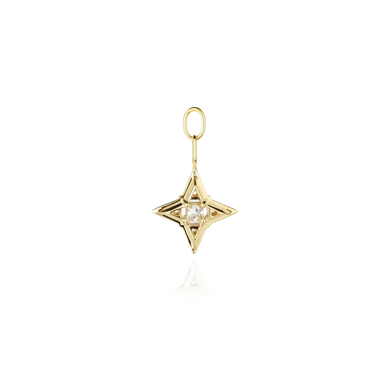 Pendant ANNA Signature Star in Yellow Gold with white Diamond