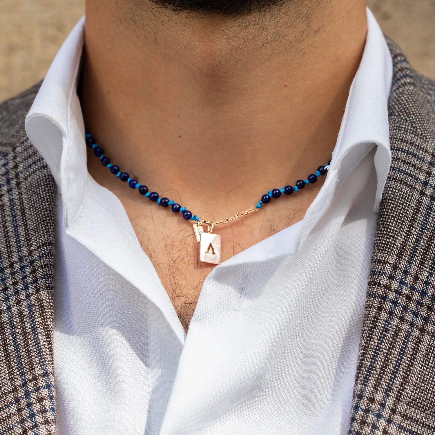Buy Lapis Lazuli Necklace Blue Beaded Necklaces for Men Women Lapis  Rondelle Necklace Lapis Lazuli Jewelry Gift for Man Woman Handmade Jewelry  Online in India - Etsy
