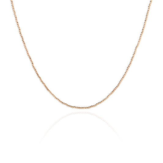 Necklace lana in rose gold front view