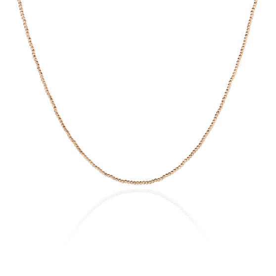 Necklace lana in rose gold front view