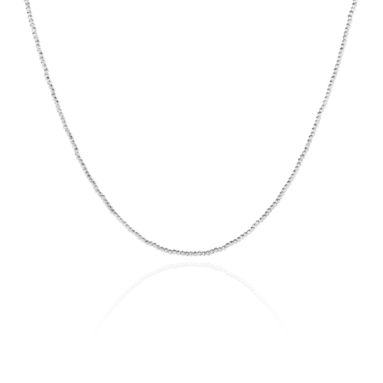 Necklace lana in white gold front view