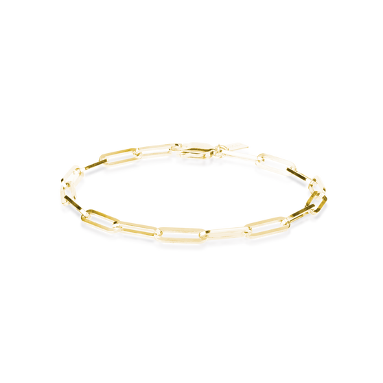 cutout front view picture of yellow gold bracelet