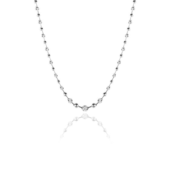 necklace in whitegold with white diamonds 
