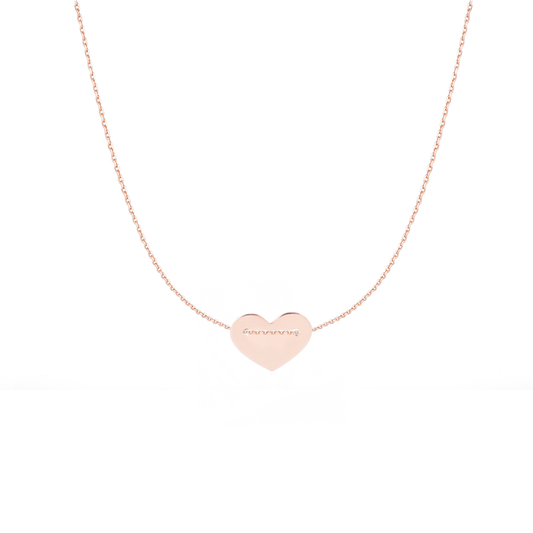 Necklace EMPTY BIG HEART