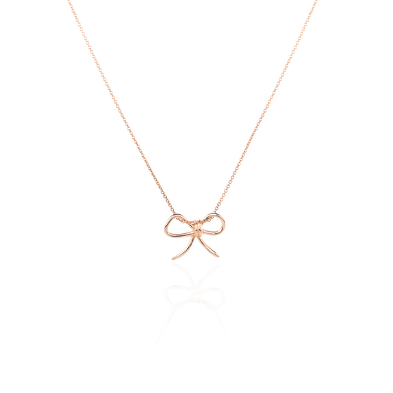 Necklace DAISY in rose gold front view