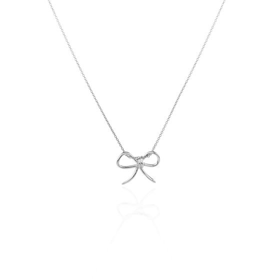 Necklace DAISY in sterling silver front view