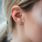 Ear Stud ANNA B C with diamonds